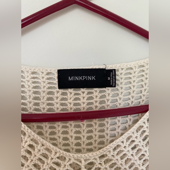 MINKPINK Henna Cream Crochet Crop Top - Picture 10 of 12